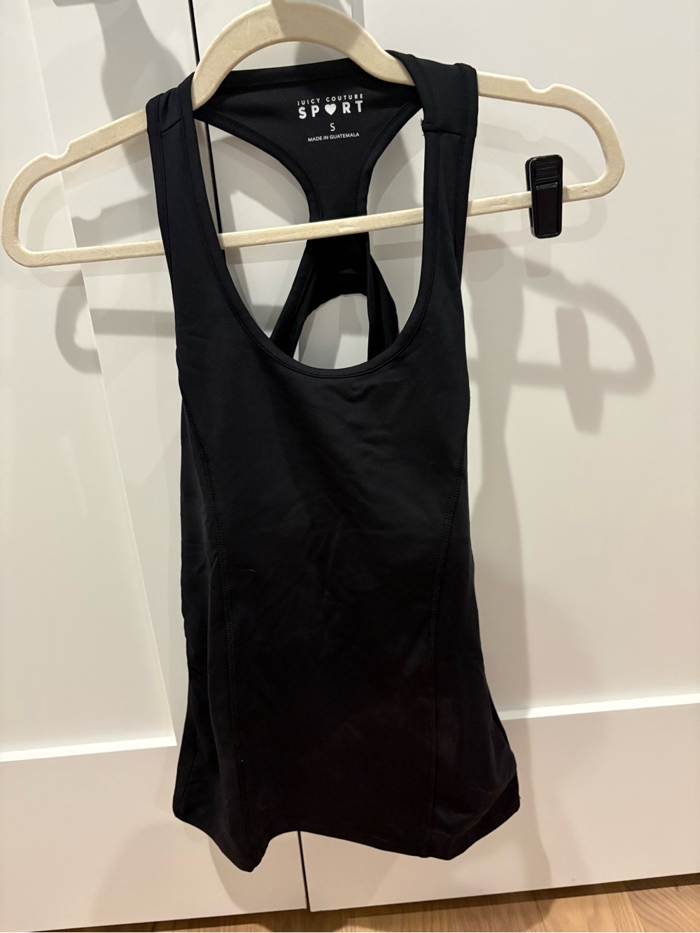 New Juicy Couture Sport Black Racerback Tank size small